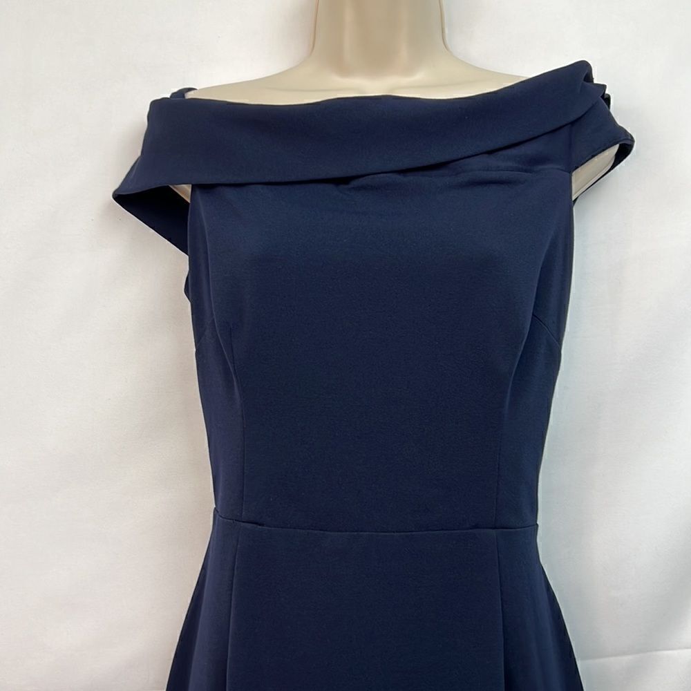 Katie May Legacy gown Navy blue cut out on back E UC size 16 - Picture 4 of 16